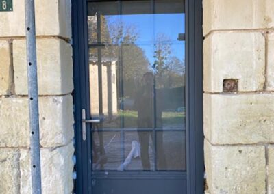 Rénovation porte entrée veigné