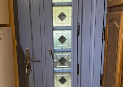 Rénovation porte entrée veigné