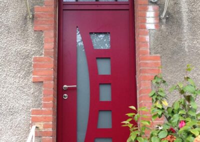 Rénovation porte entrée veigné