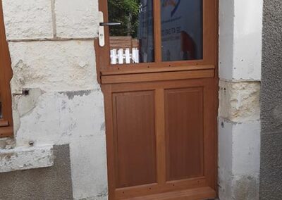 Rénovation porte entrée veigné