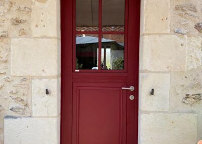 Rénovation porte entrée veigné