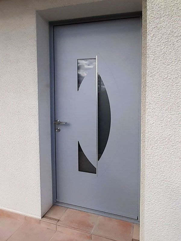 rénovation porte d'entrée veigné